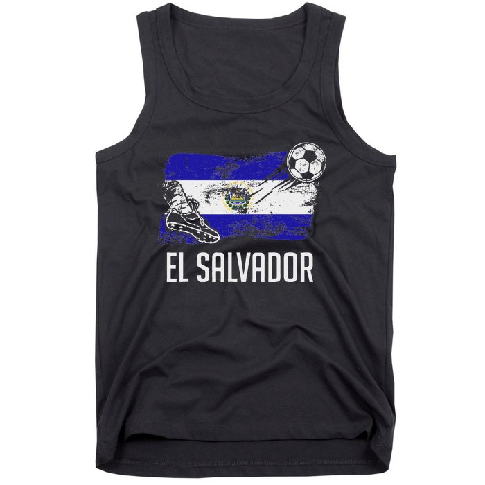 El Salvador Flag Jersey Salvadorean Soccer Team Salvadorean Tank Top