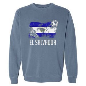 El Salvador Flag Jersey Salvadorean Soccer Team Salvadorean Garment-Dyed Sweatshirt