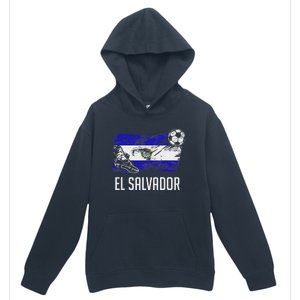 El Salvador Flag Jersey Salvadorean Soccer Team Salvadorean Urban Pullover Hoodie