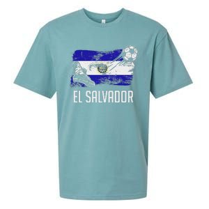 El Salvador Flag Jersey Salvadorean Soccer Team Salvadorean Sueded Cloud Jersey T-Shirt