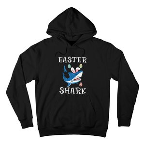 Easter Shark Funny Easter Day Gift Cute Ears Bunny Egg Hoodie