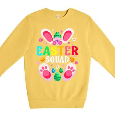 Easter Squad Family Matching Easter Day Bunny Egg Hunt Group Gift Premium Crewneck Sweatshirt