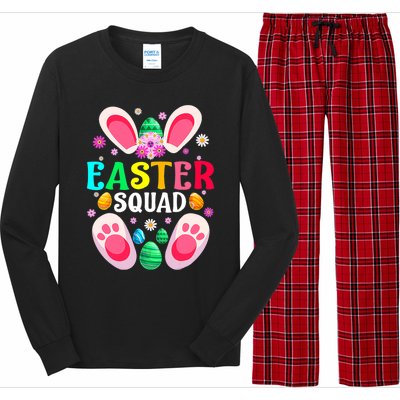 Easter Squad Family Matching Easter Day Bunny Egg Hunt Group Gift Long Sleeve Pajama Set