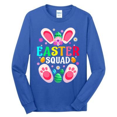 Easter Squad Family Matching Easter Day Bunny Egg Hunt Group Gift Tall Long Sleeve T-Shirt