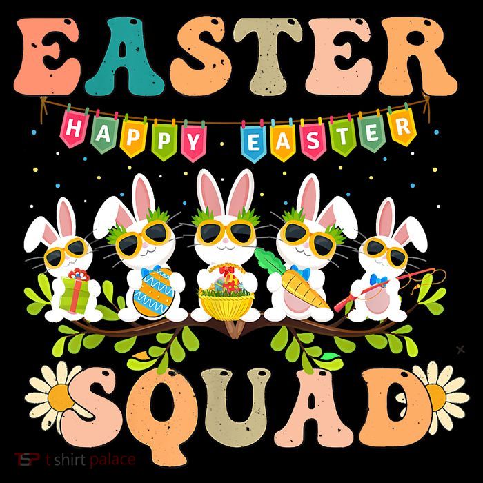 Easter Squad Funny Button