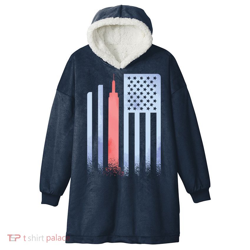 Empire State Flag Hooded Wearable Blanket