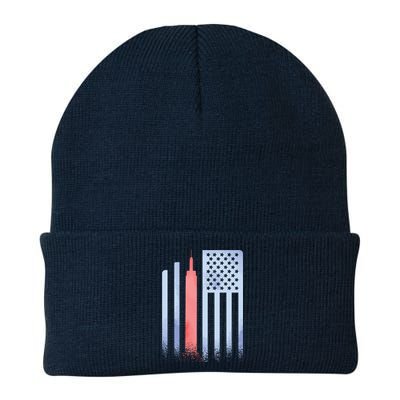 Empire State Flag Knit Cap Winter Beanie