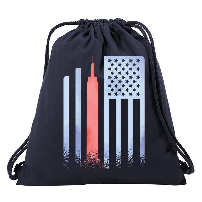 Empire State Flag Drawstring Bag