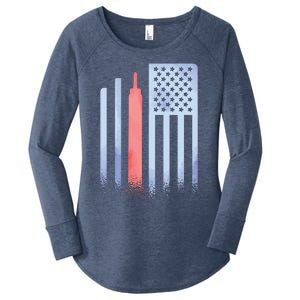 Empire State Flag Women's Perfect Tri Tunic Long Sleeve Shirt