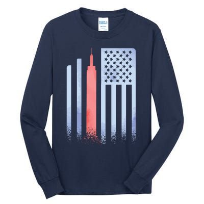 Empire State Flag Tall Long Sleeve T-Shirt