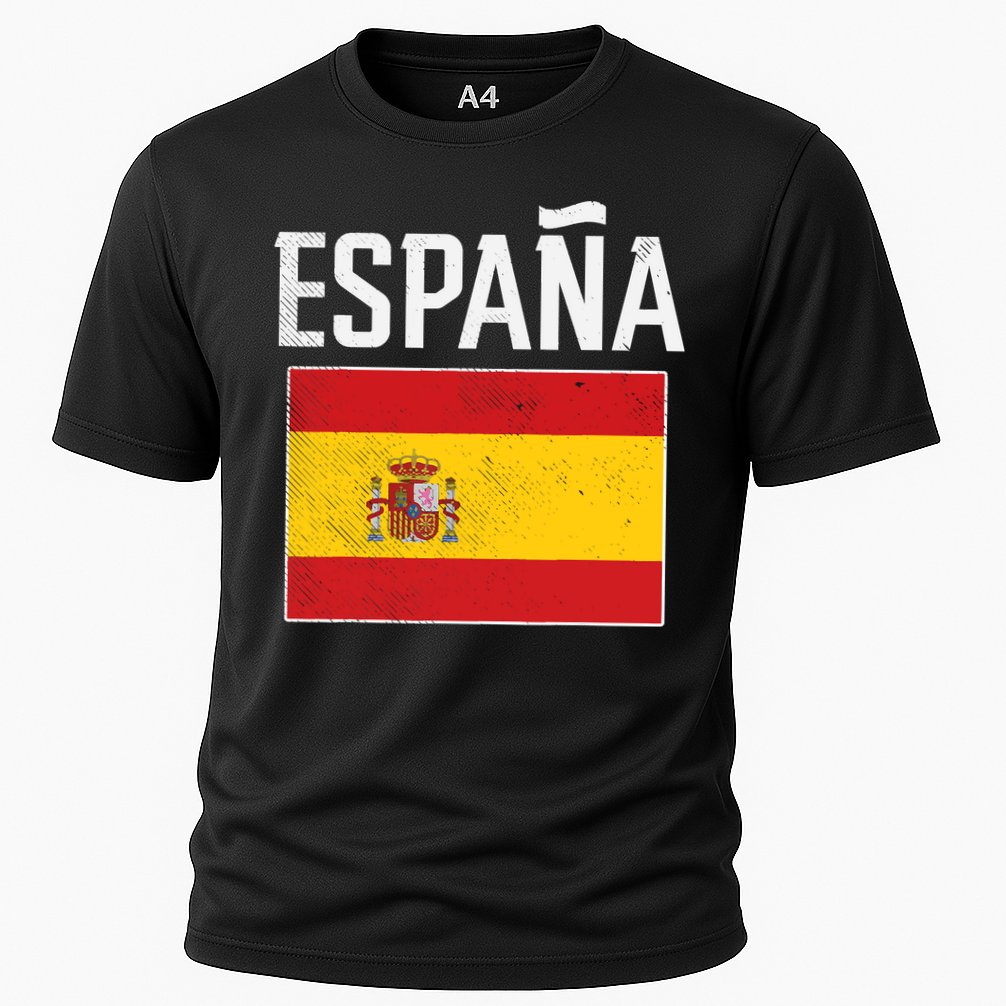 Espana Spain Flag Spanish Soccer Cooling Performance Crew T-Shirt