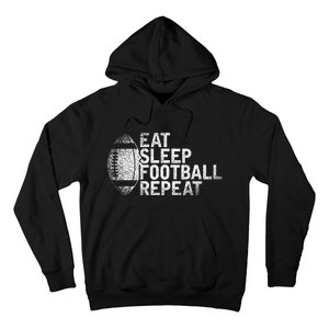 Eat Sleep Football Repeat Funny Football Player Football Hoodie