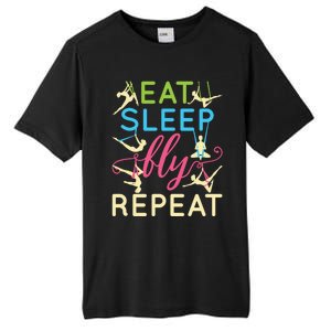 Eat Sleep Fly Repeat Gift Cute Aerial Yoga Gift Tall Fusion ChromaSoft Performance T-Shirt