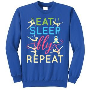 Eat Sleep Fly Repeat Gift Cute Aerial Yoga Gift Sweatshirt