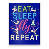 Eat Sleep Fly Repeat Gift Cute Aerial Yoga Gift Poster