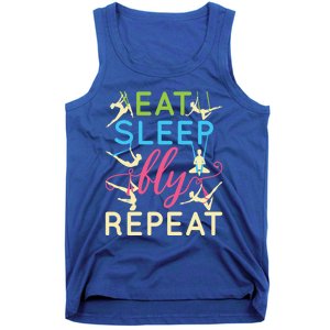 Eat Sleep Fly Repeat Gift Cute Aerial Yoga Gift Tank Top