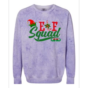 Elf Squad Festive Cute Christmas Colorblast Crewneck Sweatshirt