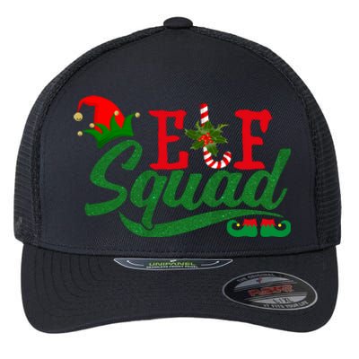 Elf Squad Festive Cute Christmas Flexfit Unipanel Trucker Cap