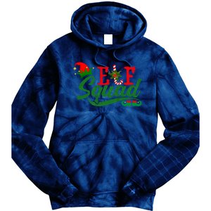 Elf Squad Festive Cute Christmas Tie Dye Hoodie