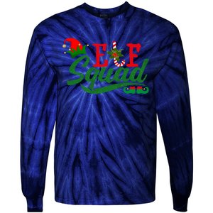 Elf Squad Festive Cute Christmas Tie-Dye Long Sleeve Shirt