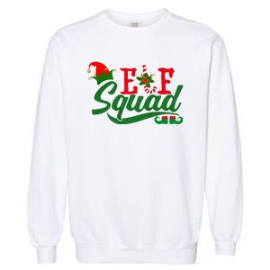 Elf Squad Festive Cute Christmas Garment-Dyed Sweatshirt