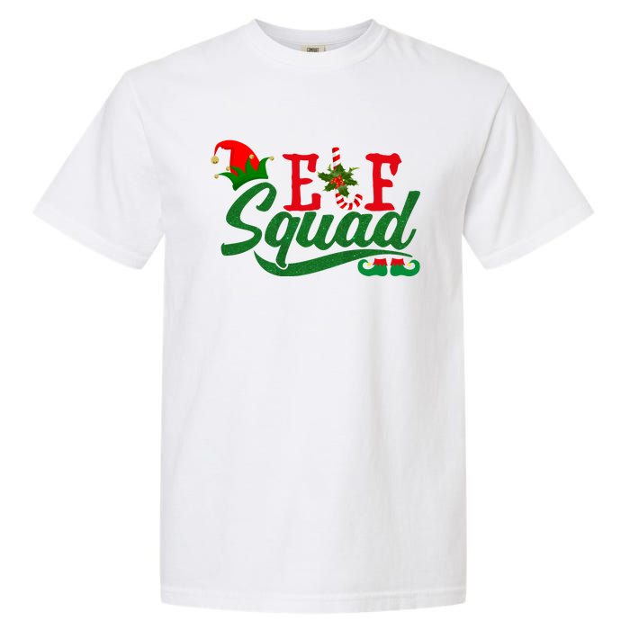 Elf Squad Festive Cute Christmas Garment-Dyed Heavyweight T-Shirt