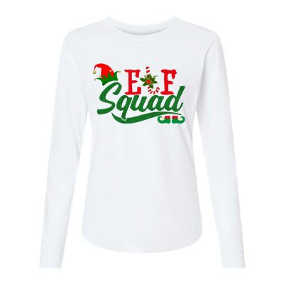 Elf Squad Festive Cute Christmas Womens Cotton Relaxed Long Sleeve T-Shirt