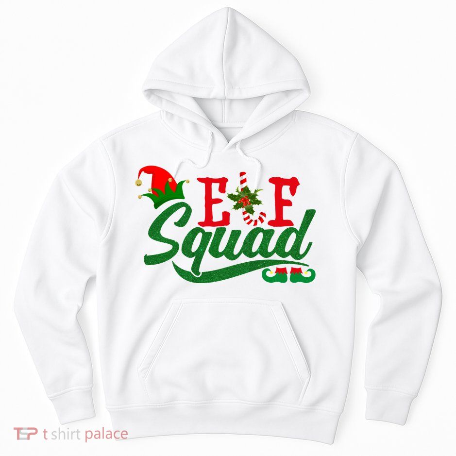 Elf Squad Festive Cute Christmas Hoodie