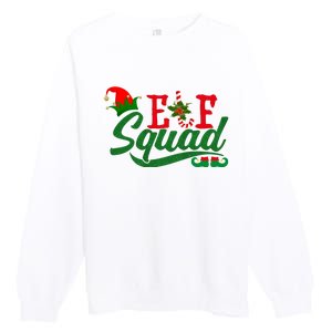 Elf Squad Festive Cute Christmas Premium Crewneck Sweatshirt