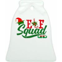 Elf Squad Festive Cute Christmas Ceramic Bell Ornament