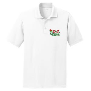 Elf Squad Festive Cute Christmas PosiCharge RacerMesh Polo