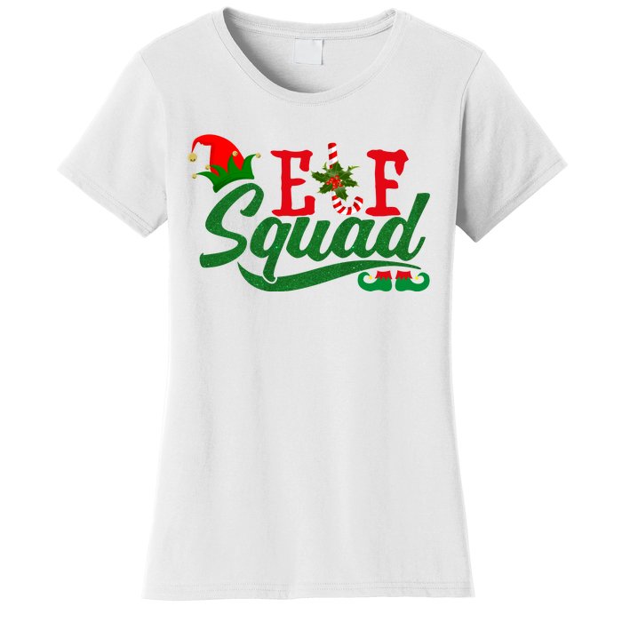 Elf Squad Festive Cute Christmas Women's T-Shirt