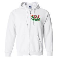 Elf Squad Festive Cute Christmas Full Zip Hoodie