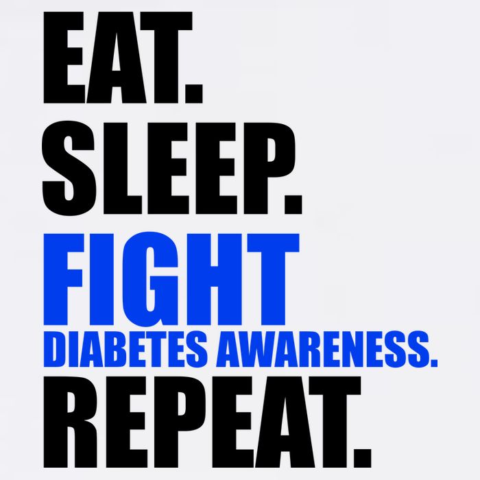 Eat Sleep Fight Diabetes Awareness Repeat Baby Bodysuit