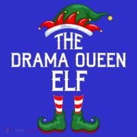 Elf Squad Family Matching The Drama Queen Elf Christmas Gift Premium T-Shirt