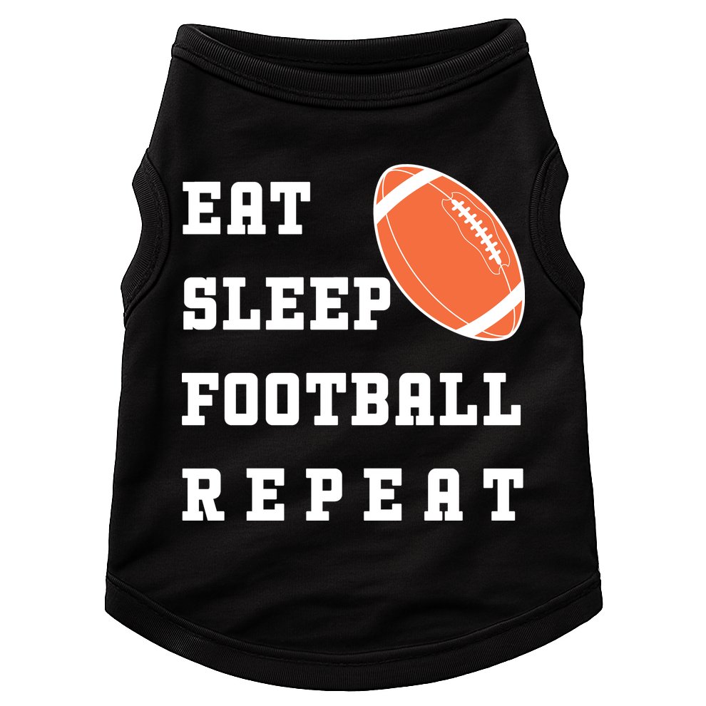 Eat Sleep Football Repeat Doggie Tank