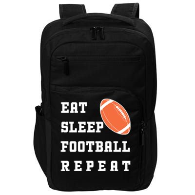 Eat Sleep Football Repeat Impact Tech Backpack