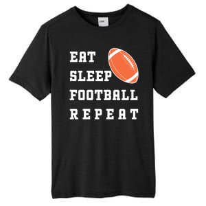 Eat Sleep Football Repeat Tall Fusion ChromaSoft Performance T-Shirt