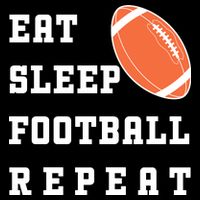 Eat Sleep Football Repeat Flatbill Hat