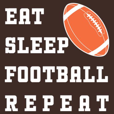 Eat Sleep Football Repeat T-Shirt