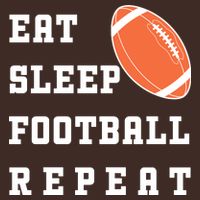 Eat Sleep Football Repeat Beanie