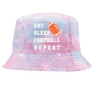 Eat Sleep Football Repeat Tie-Dyed Bucket Hat