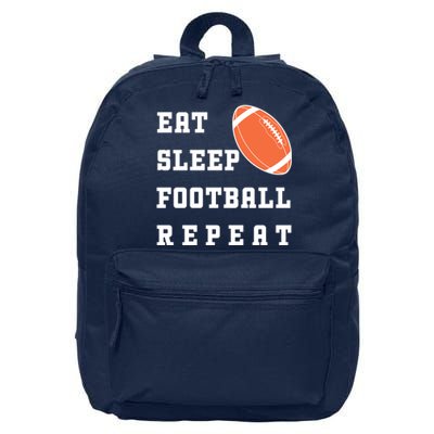 Eat Sleep Football Repeat 16 in Basic Backpack