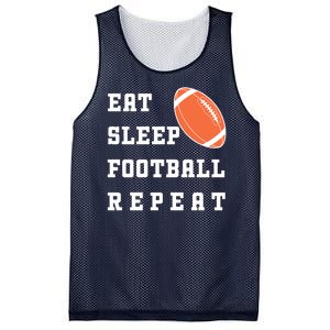 Eat Sleep Football Repeat Mesh Reversible Basketball Jersey Tank