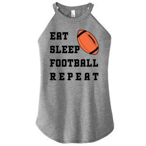 Eat Sleep Football Repeat Women's Perfect Tri Rocker Tank