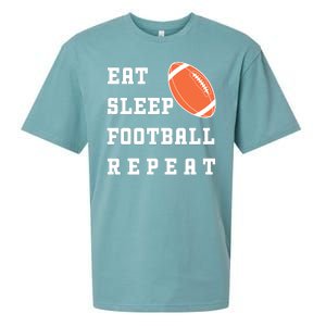 Eat Sleep Football Repeat Sueded Cloud Jersey T-Shirt