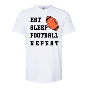 Eat Sleep Football Repeat Softstyle CVC T-Shirt