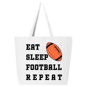 Eat Sleep Football Repeat 25L Jumbo Tote