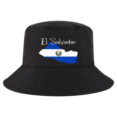 El Salvador Flag  El Salvador Map Salvador Cool Comfort Performance Bucket Hat