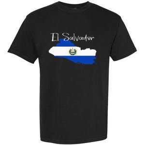 El Salvador Flag  El Salvador Map Salvador Garment-Dyed Heavyweight T-Shirt